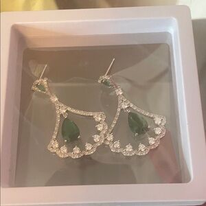Prom ready Elegant rhinestone Teardrop Earrings